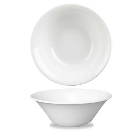 White Med Large Salad Bowl 10"